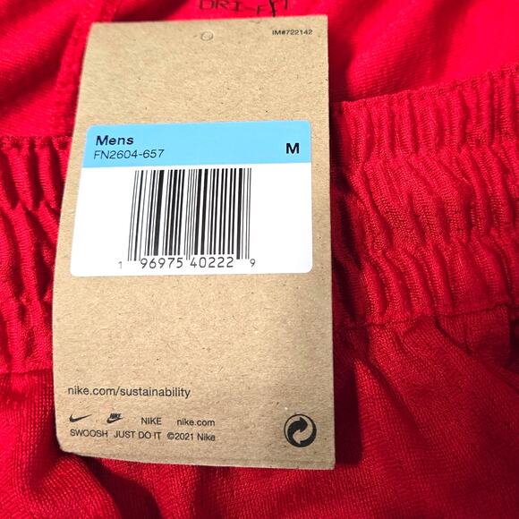 Nike DNA Sz Med Red Dri-Fit Basketball Shorts - Picture 2 of 7